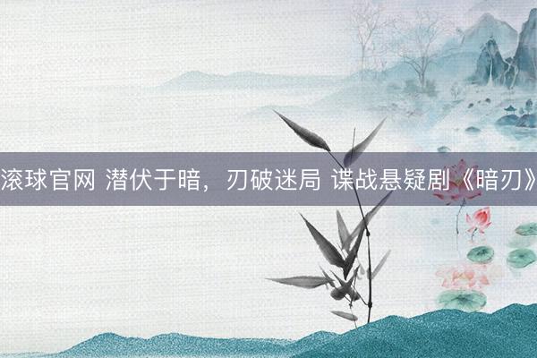 滚球官网 潜伏于暗，刃破迷局 谍战悬疑剧《暗刃》
